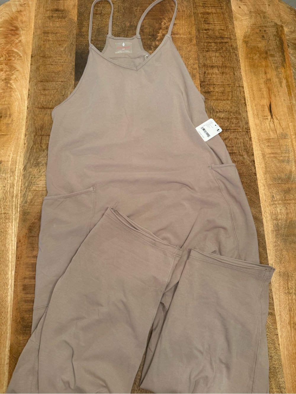 NWT Free People Movement Jumpsuit Size Small in Mocha Latte